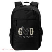 With God All Things Are Possible Cross Heart Backpack thumb 0