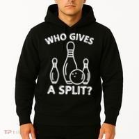 Who Gives A Split Funny Bowling Balls Hoodie thumb 2