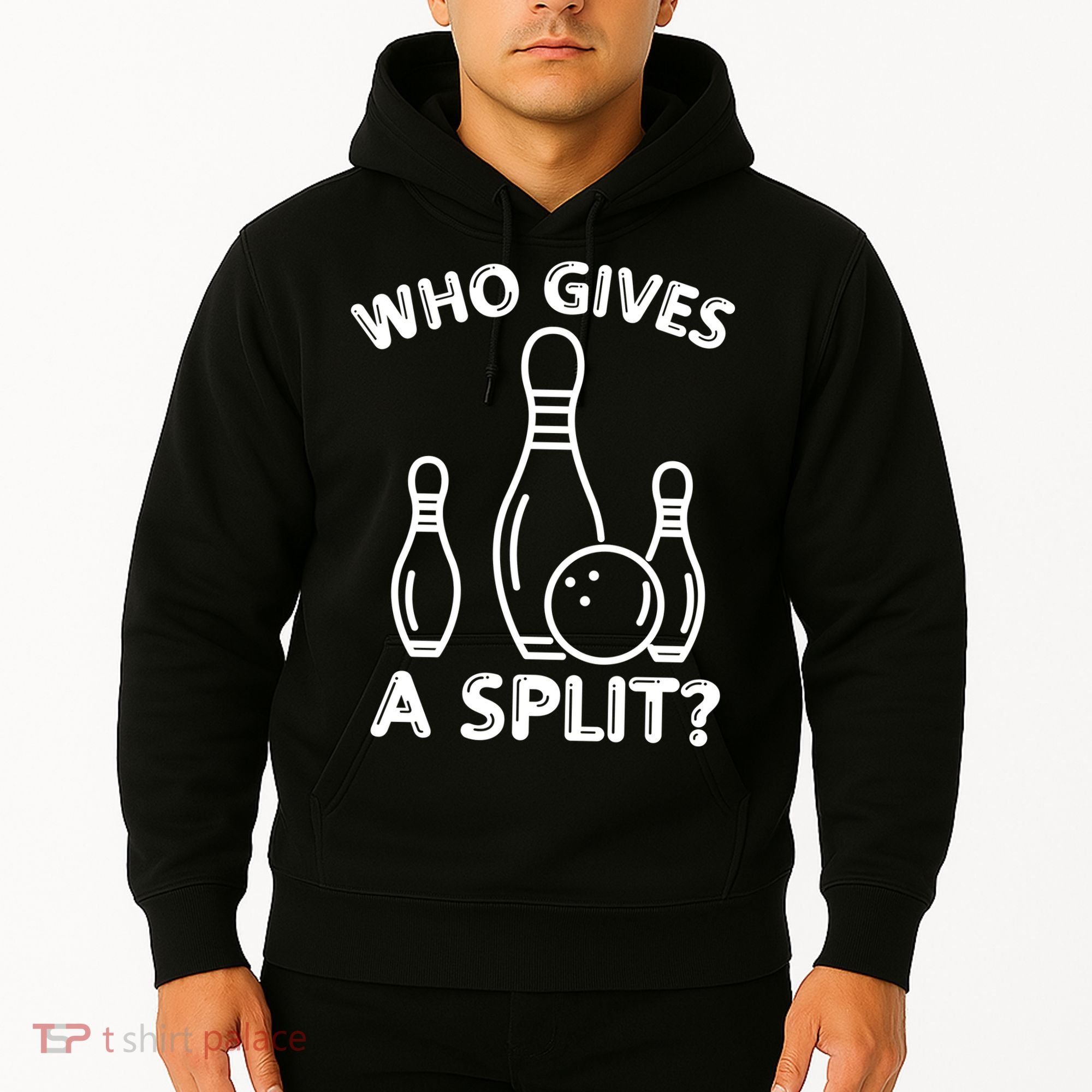 Who Gives A Split Funny Bowling Balls Hoodie