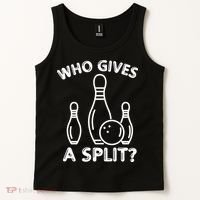 Who Gives A Split Funny Bowling Balls Tank Top thumb 2
