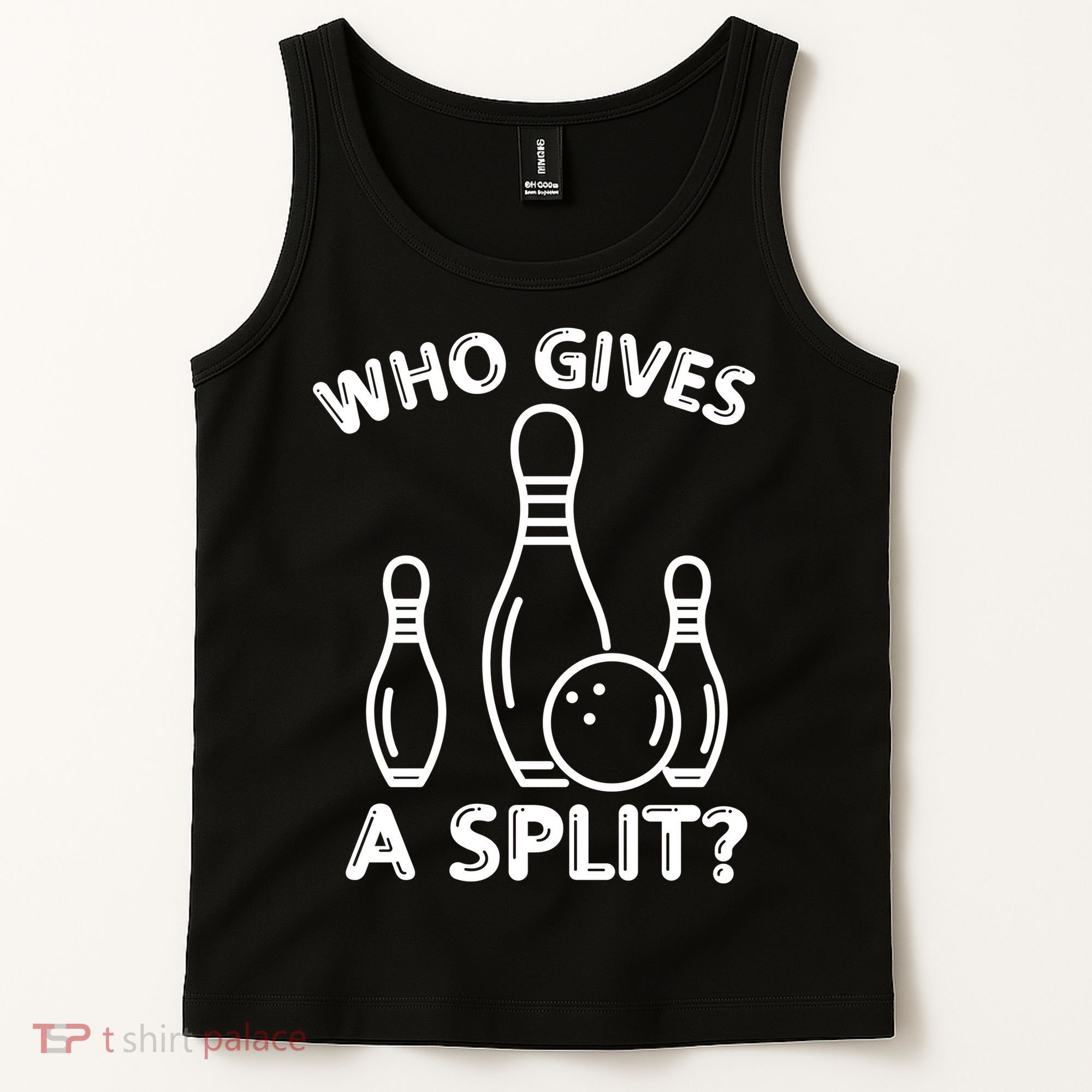 Who Gives A Split Funny Bowling Balls Tank Top