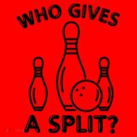 Who Gives A Split Funny Bowling Balls Santa Hat thumb 1
