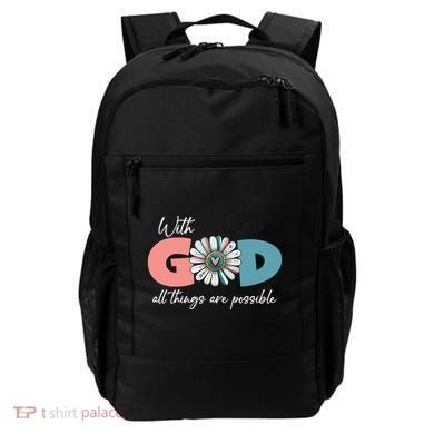 With God All Things Are Possible Backpack