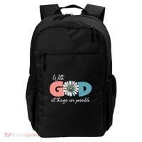 With God All Things Are Possible Backpack thumb 0