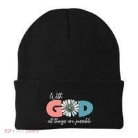 With God All Things Are Possible Beanie thumb 0