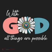 With God All Things Are Possible Beanie thumb 2