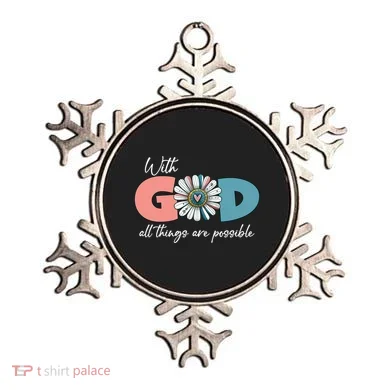 With God All Things Are Possible Ornament