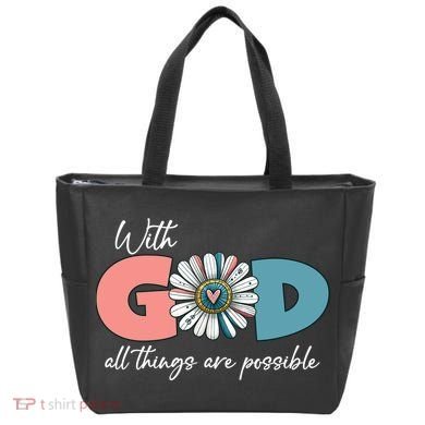 With God All Things Are Possible Tote Bag
