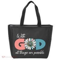 With God All Things Are Possible Tote Bag thumb 0