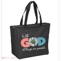 With God All Things Are Possible Tote Bag thumb 2