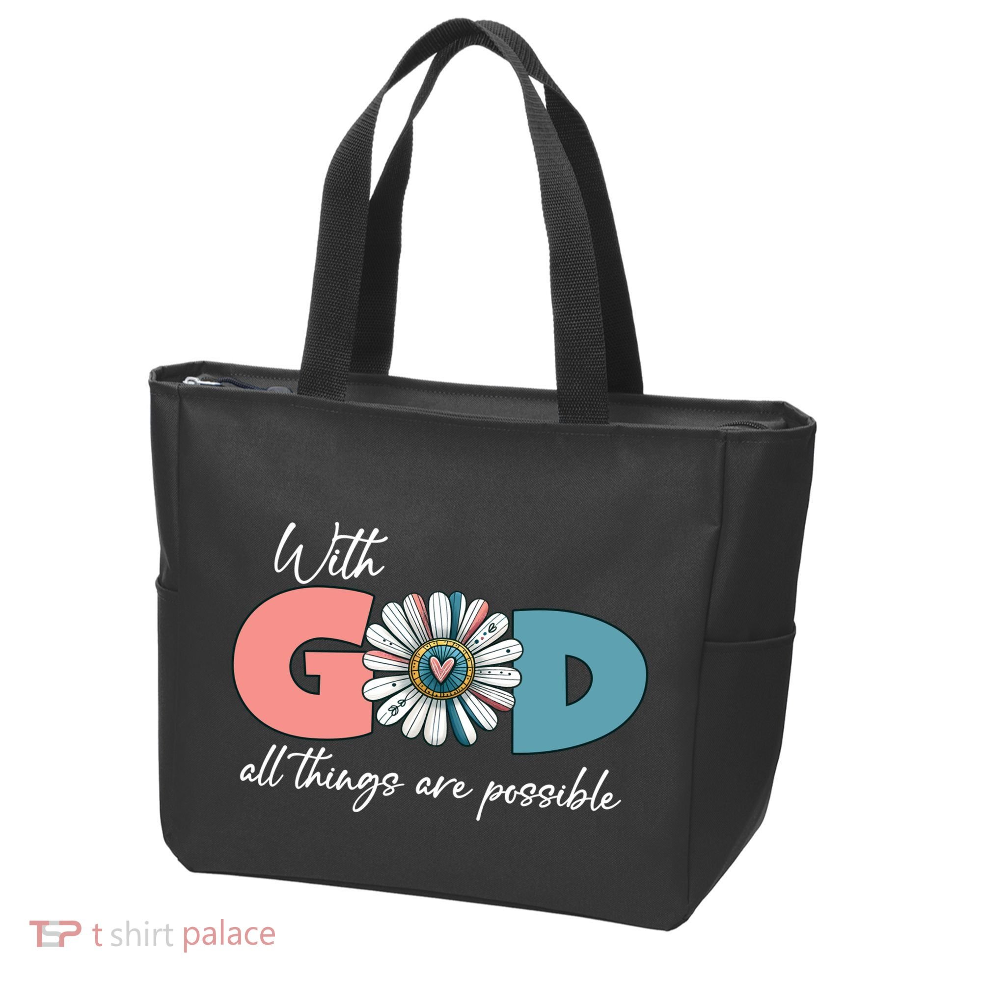 With God All Things Are Possible Tote Bag