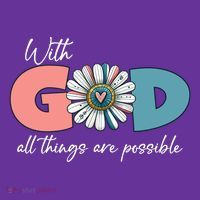 With God All Things Are Possible Apron thumb 2