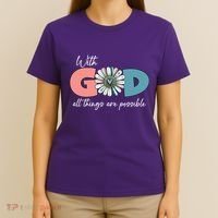 With God All Things Are Possible T-Shirt thumb 4