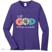 With God All Things Are Possible Women's Long Sleeve Shirt thumb 0