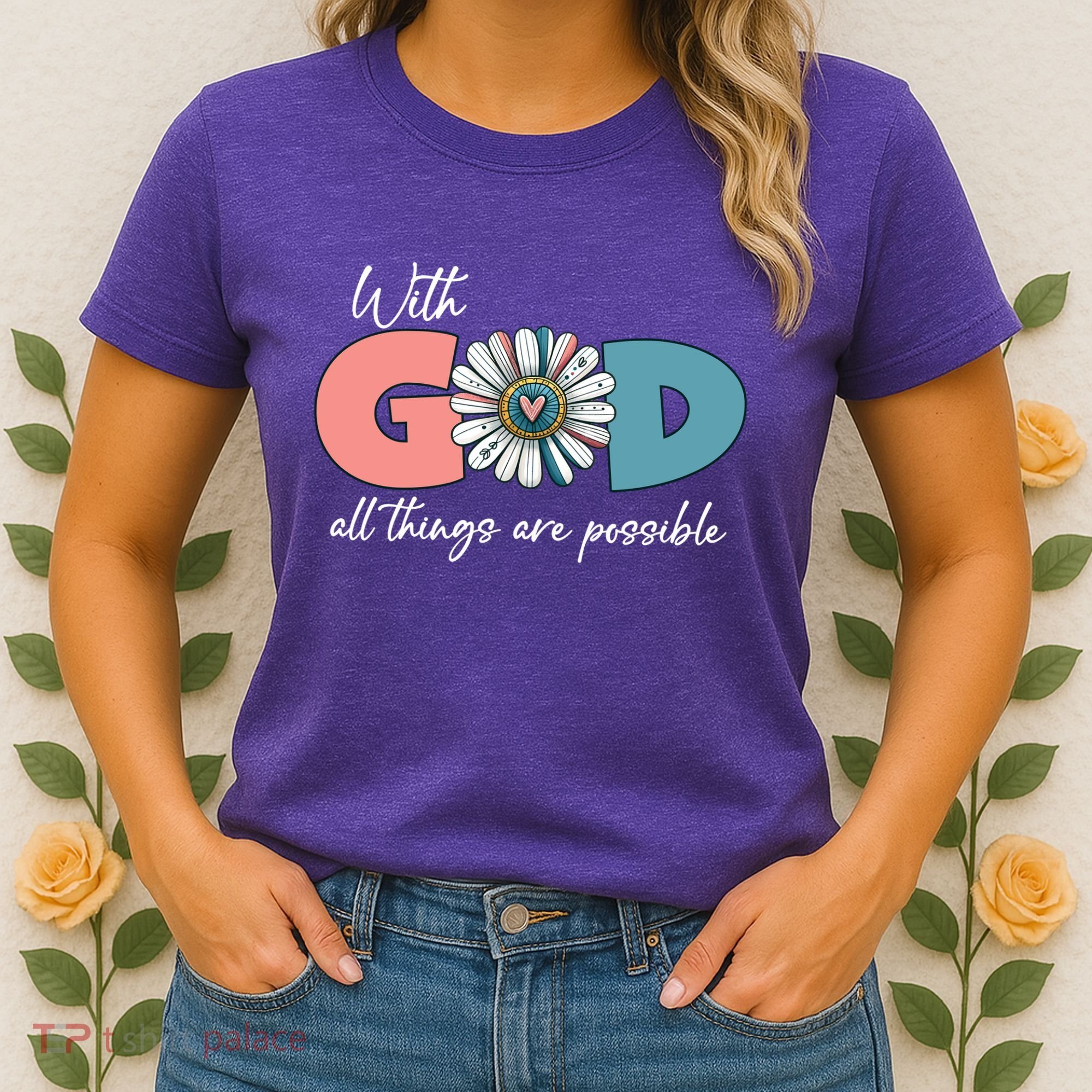With God All Things Are Possible Women's T-Shirt