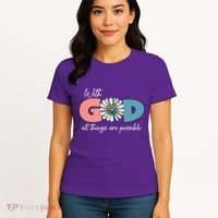 With God All Things Are Possible Women's T-Shirt thumb 4