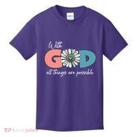 With God All Things Are Possible Kids T-Shirt thumb 0