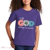 With God All Things Are Possible Kids T-Shirt thumb 2