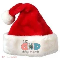 With God All Things Are Possible Santa Hat thumb 0