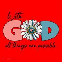 With God All Things Are Possible Santa Hat thumb 1