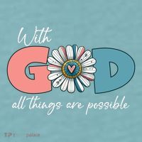 With God All Things Are Possible Sueded Cloud Jersey T-Shirt thumb 2