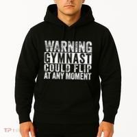 Warning Gymnast Could Flip Funny Gymnastics Hoodie thumb 2