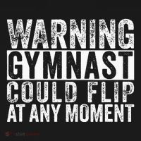 Warning Gymnast Could Flip Funny Gymnastics Hoodie thumb 7