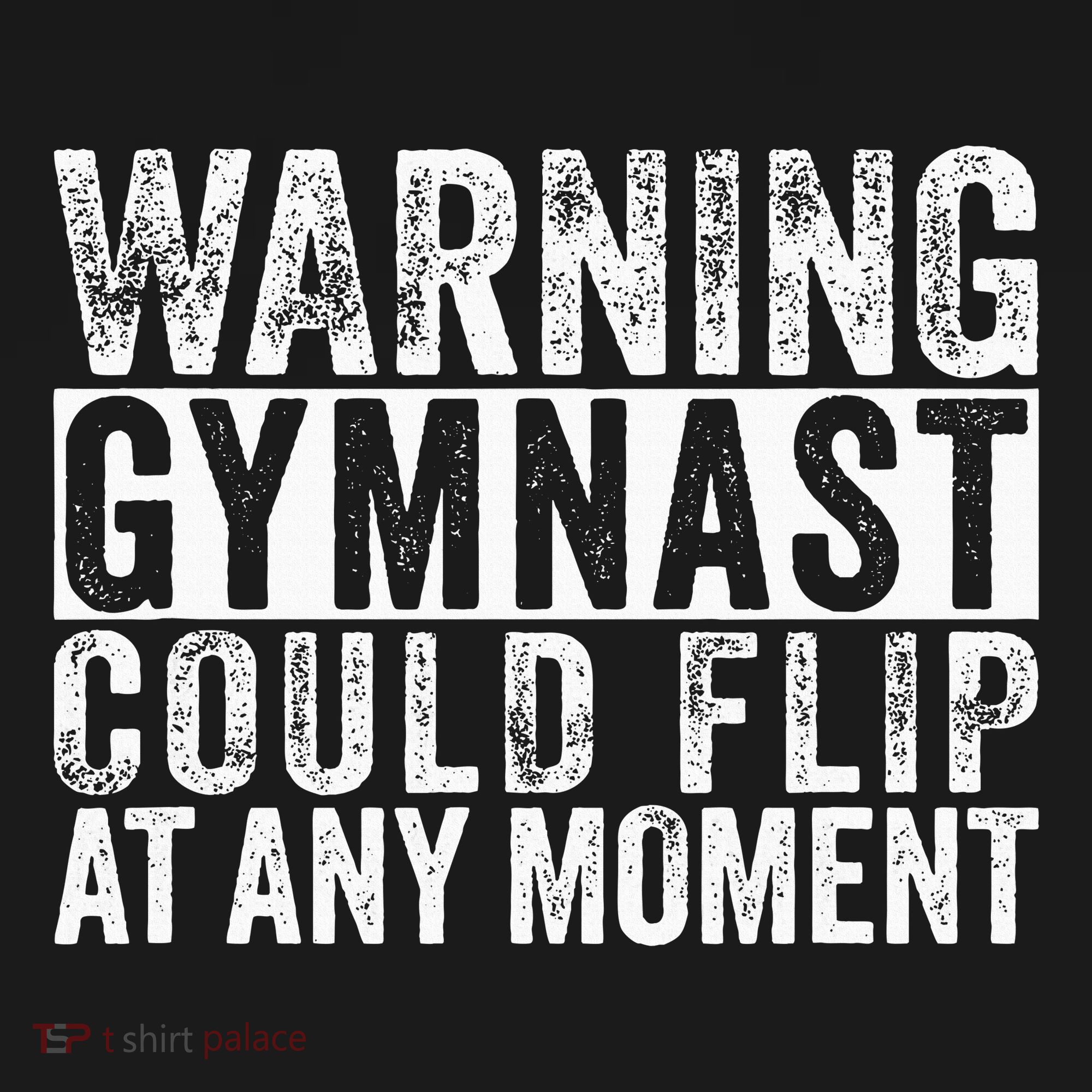 Warning Gymnast Could Flip Funny Gymnastics Long Sleeve Shirt