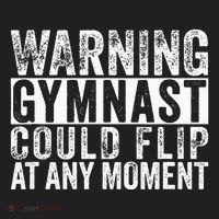 Warning Gymnast Could Flip Funny Gymnastics Beanie thumb 2