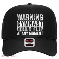 Warning Gymnast Could Flip Funny Gymnastics Hat thumb 0