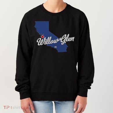 Willow Glen California San Jose Ca Map Women's Sweatshirt