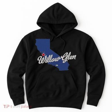 Willow Glen California San Jose Ca Map Hoodie