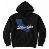 Willow Glen California San Jose Ca Map Hoodie thumb 0