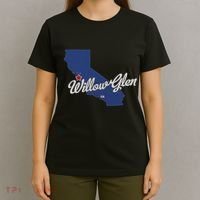 Willow Glen California San Jose Ca Map T-Shirt thumb 4