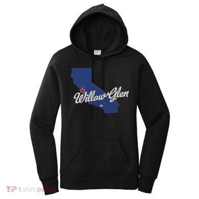 Willow Glen California San Jose Ca Map Women's Hoodie