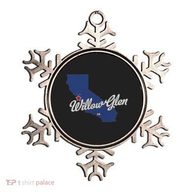 Willow Glen California San Jose Ca Map Ornament
