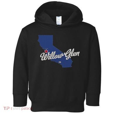 Willow Glen California San Jose Ca Map Toddler Hoodie