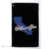 Willow Glen California San Jose Ca Map Golf Towel thumb 0