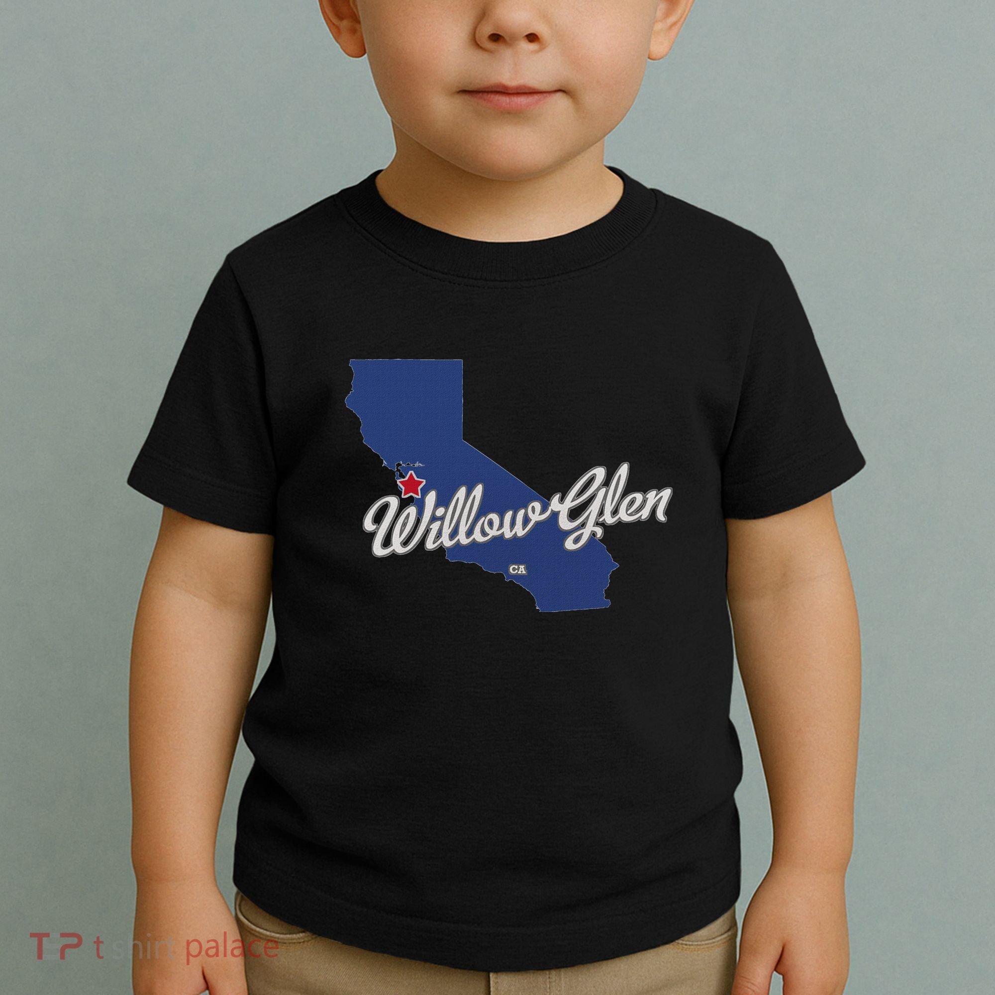 Willow Glen California San Jose Ca Map Toddler T-Shirt