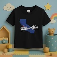 Willow Glen California San Jose Ca Map Toddler T-Shirt thumb 3