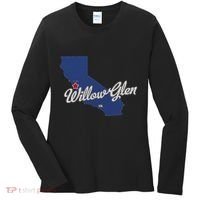 Willow Glen California San Jose Ca Map Women's Long Sleeve Shirt thumb 0