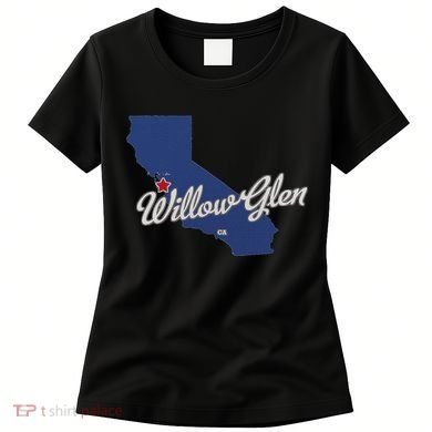 Willow Glen California San Jose Ca Map Women's T-Shirt