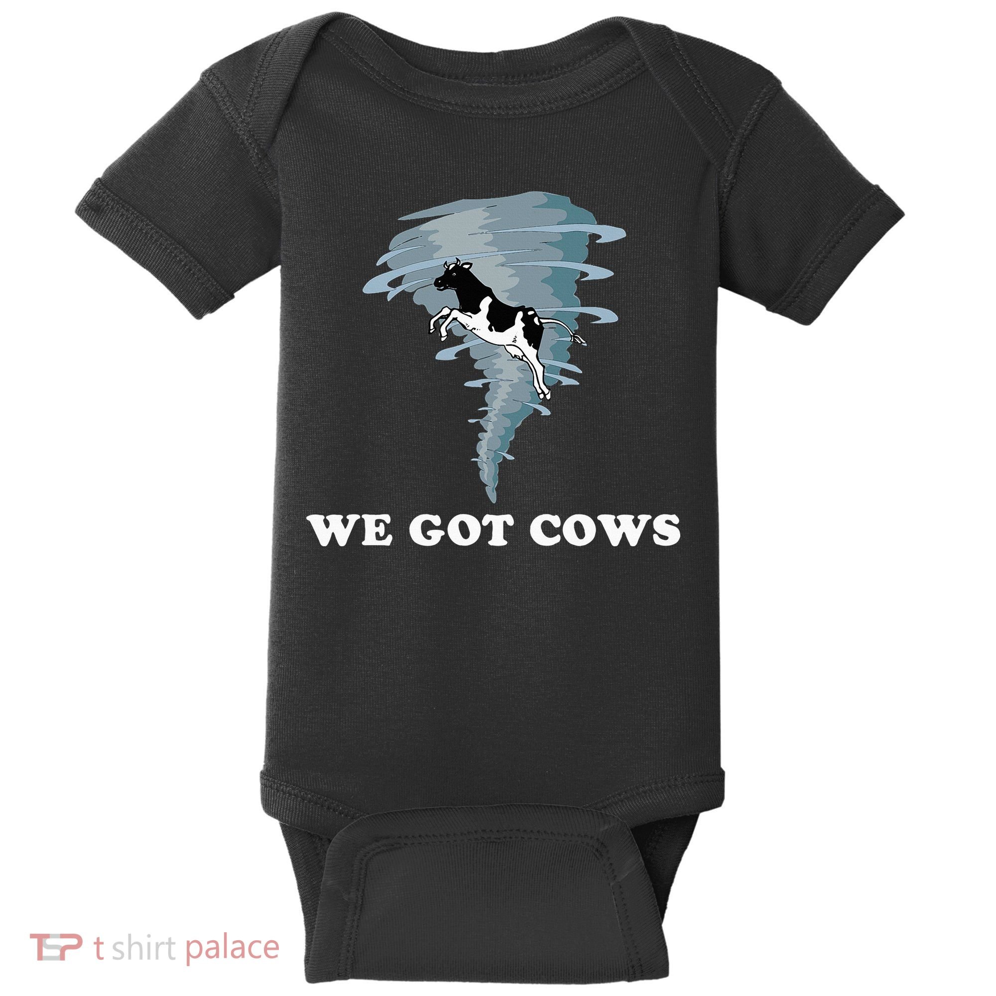 We Got Cows Tornado Chaser Baby Bodysuit