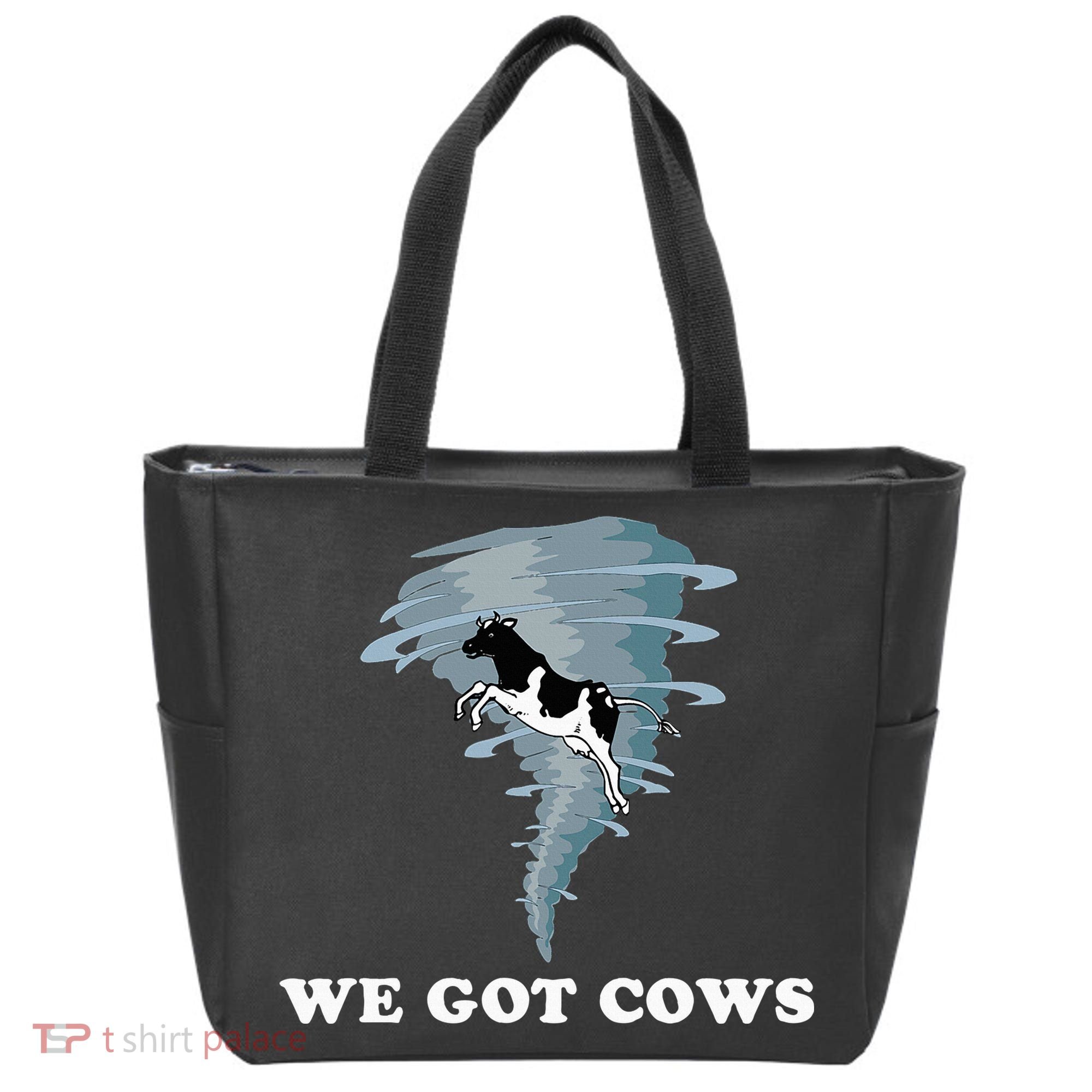 We Got Cows Tornado Chaser Tote Bag