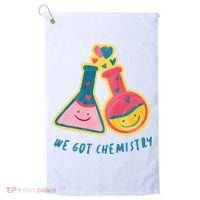 We Got Chemistry Cute Gift Golf Towel thumb 0