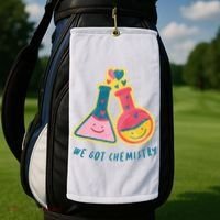 We Got Chemistry Cute Gift Golf Towel thumb 2