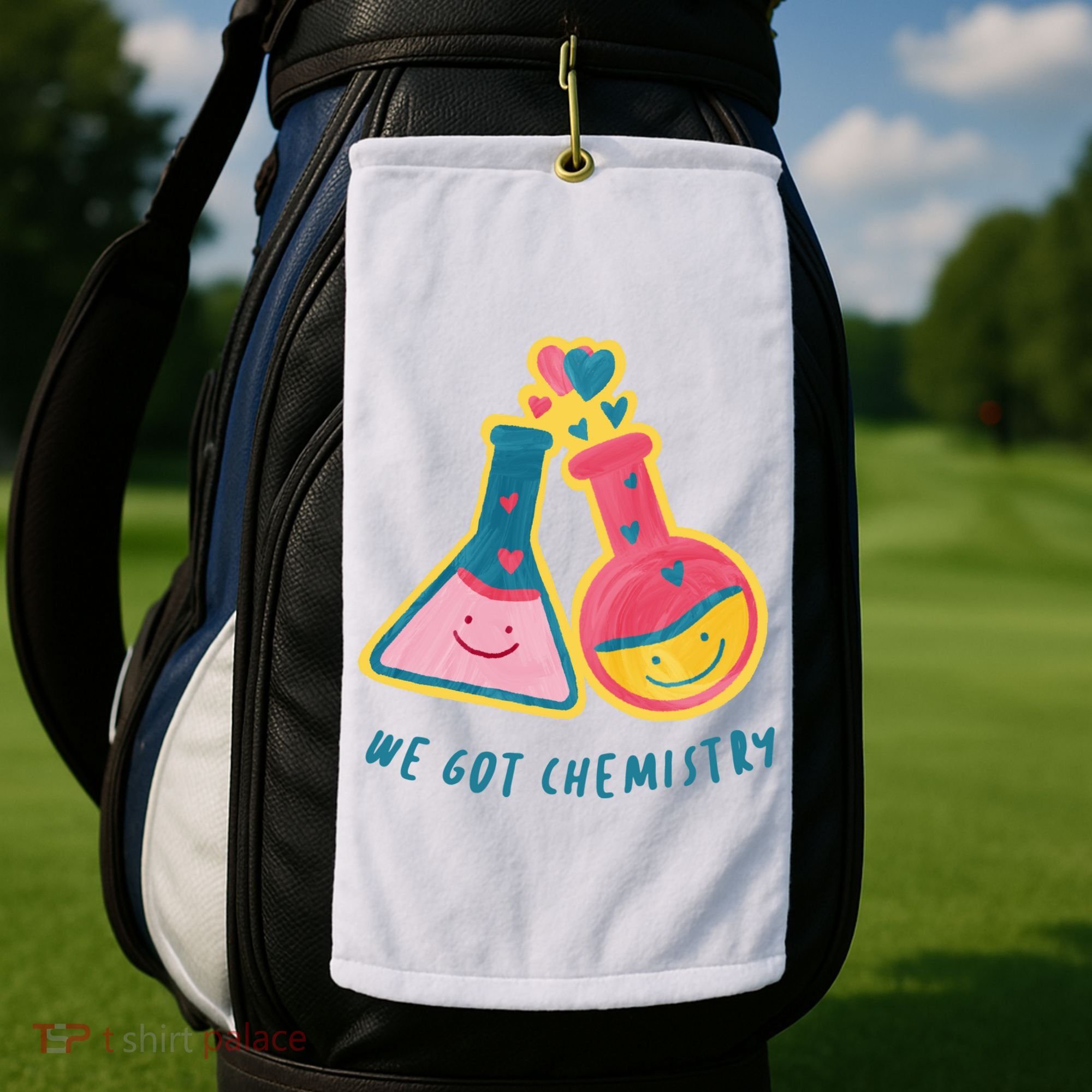 We Got Chemistry Cute Gift Golf Towel