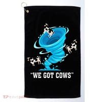 We Got Cows Funny Tornado Chaser Love Chasing Tornados Golf Towel thumb 0