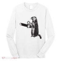 Woodchuck Groundhog Day Could Chainsaw Wood Long Sleeve Shirt thumb 0