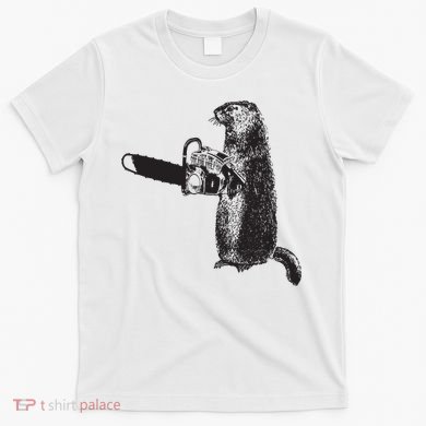 Woodchuck Groundhog Day Could Chainsaw Wood T-Shirt